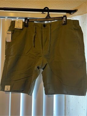 Murano Olive Men's Drawstring Casual Shorts